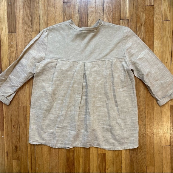 4/$25 Lola Girls Gold Three Quarter Sleeve Blouse Size XXL / 20 Made in Canada - Picture 2 of 5